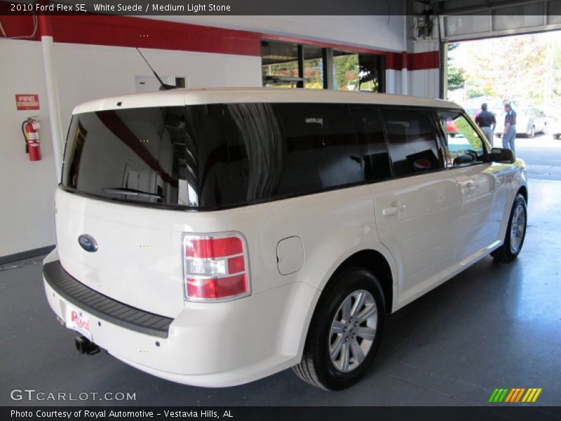 White Suede / Medium Light Stone 2010 Ford Flex SE