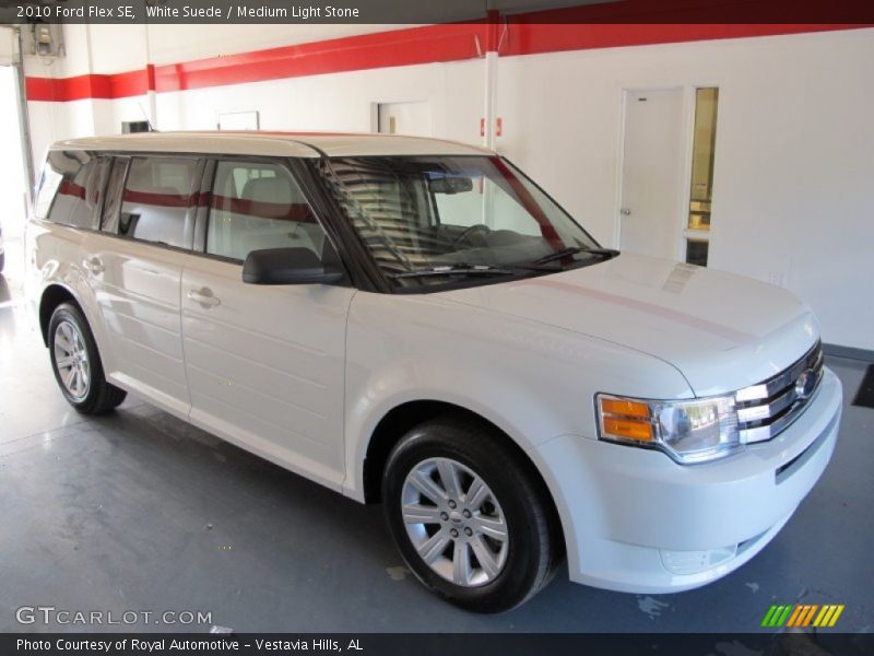 White Suede / Medium Light Stone 2010 Ford Flex SE