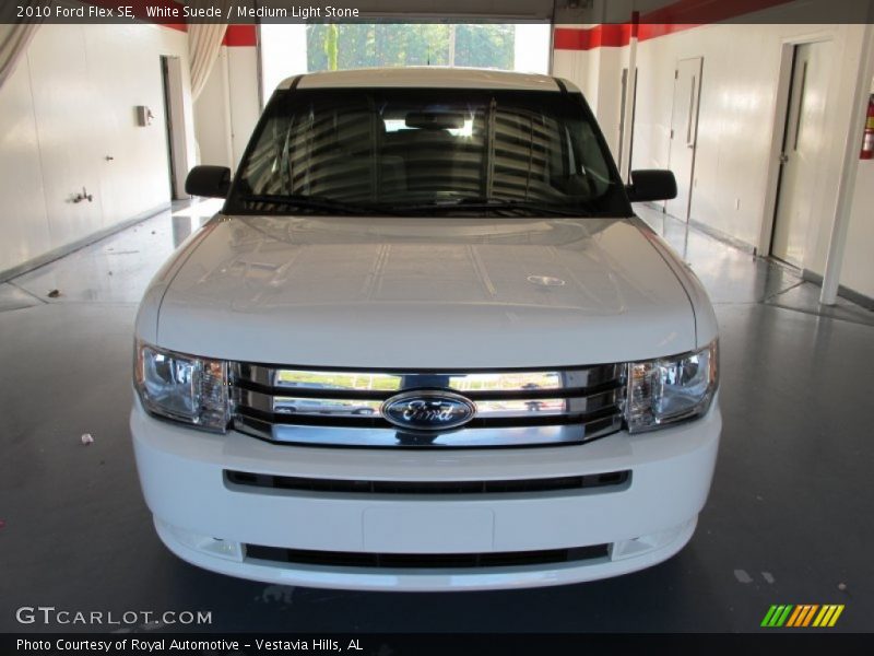 White Suede / Medium Light Stone 2010 Ford Flex SE