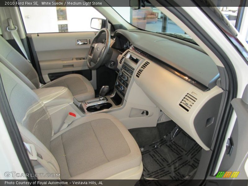 White Suede / Medium Light Stone 2010 Ford Flex SE