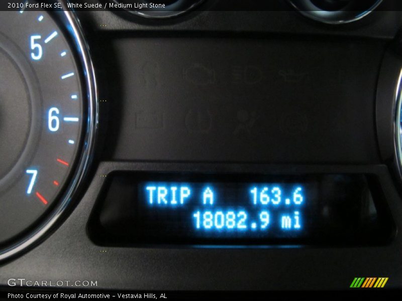 White Suede / Medium Light Stone 2010 Ford Flex SE