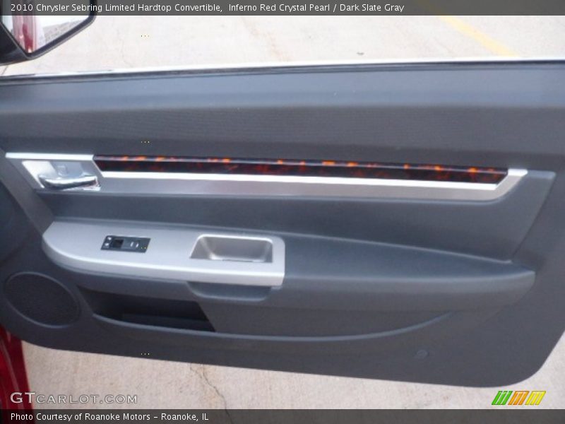 Inferno Red Crystal Pearl / Dark Slate Gray 2010 Chrysler Sebring Limited Hardtop Convertible