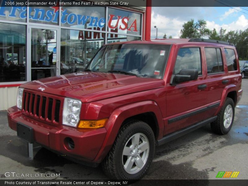 Inferno Red Pearl / Medium Slate Gray 2006 Jeep Commander 4x4