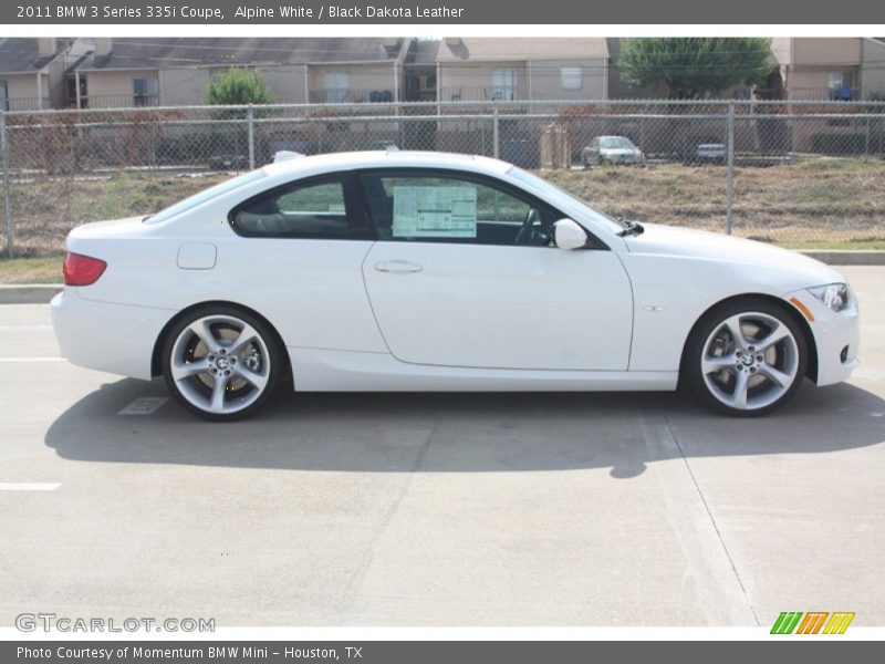 Alpine White / Black Dakota Leather 2011 BMW 3 Series 335i Coupe