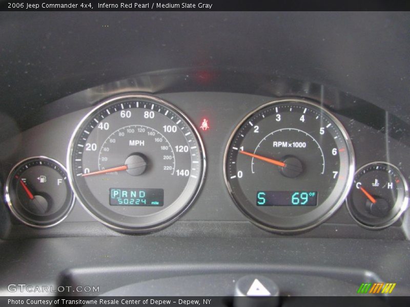 Inferno Red Pearl / Medium Slate Gray 2006 Jeep Commander 4x4