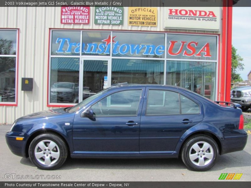 Galactic Blue Metallic / Grey 2003 Volkswagen Jetta GLS Sedan