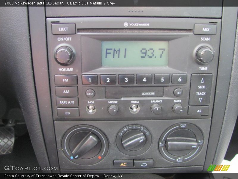Galactic Blue Metallic / Grey 2003 Volkswagen Jetta GLS Sedan