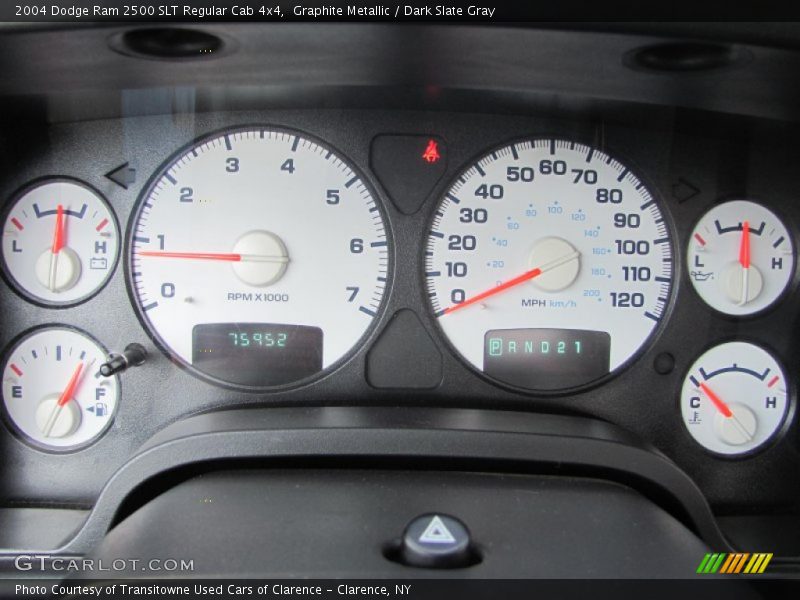  2004 Ram 2500 SLT Regular Cab 4x4 SLT Regular Cab 4x4 Gauges