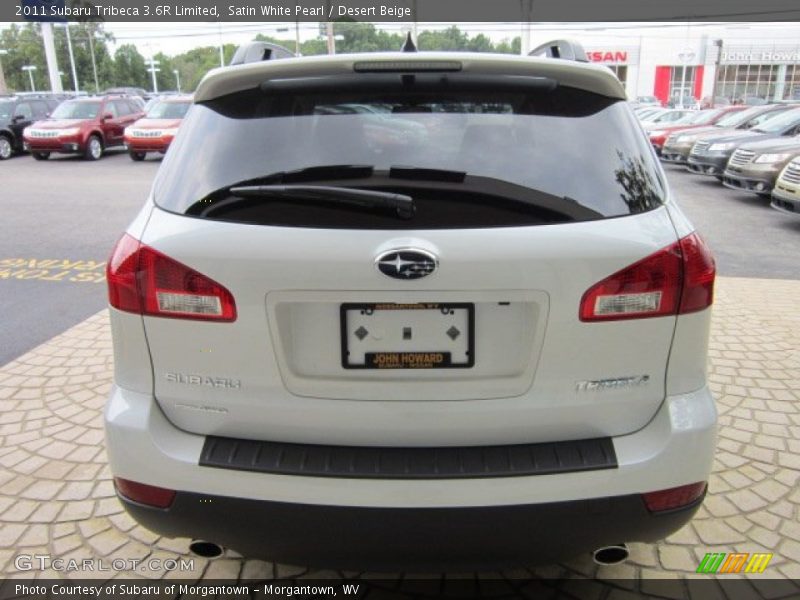 Satin White Pearl / Desert Beige 2011 Subaru Tribeca 3.6R Limited