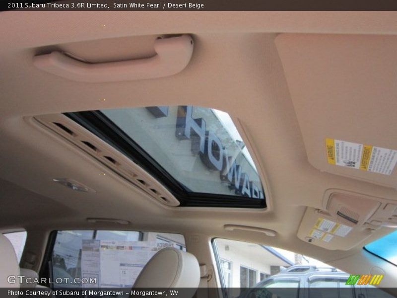 Satin White Pearl / Desert Beige 2011 Subaru Tribeca 3.6R Limited
