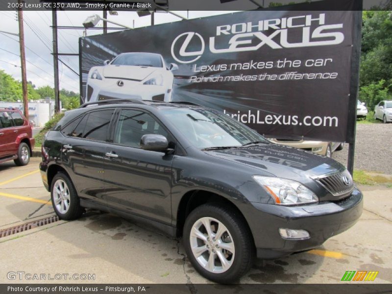 Smokey Granite / Black 2009 Lexus RX 350 AWD