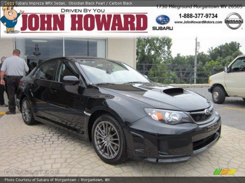 Obsidian Black Pearl / Carbon Black 2011 Subaru Impreza WRX Sedan