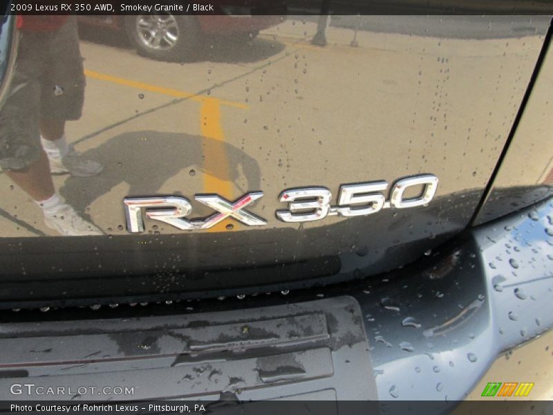 Smokey Granite / Black 2009 Lexus RX 350 AWD