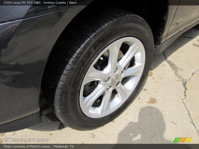 Smokey Granite / Black 2009 Lexus RX 350 AWD