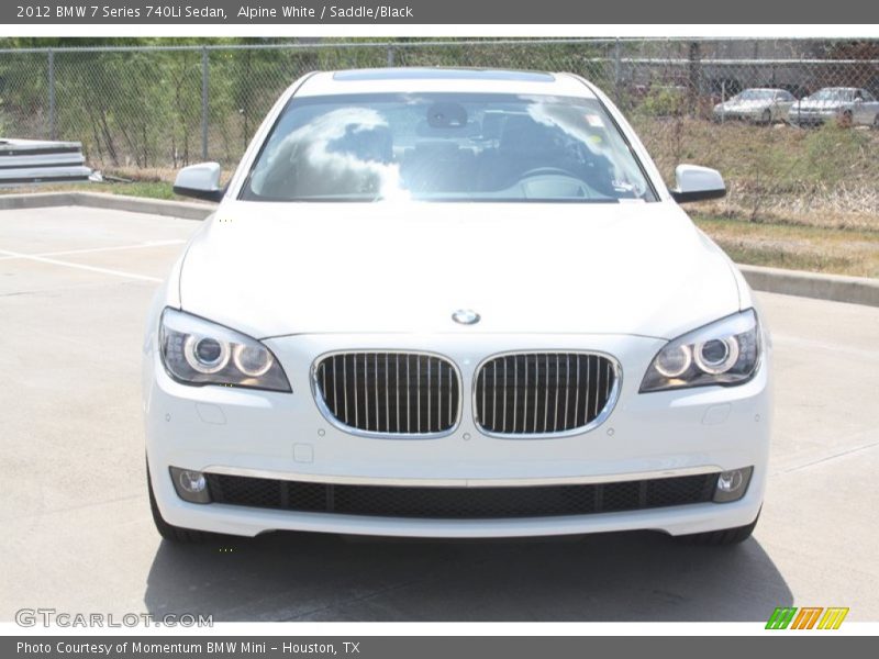 Alpine White / Saddle/Black 2012 BMW 7 Series 740Li Sedan