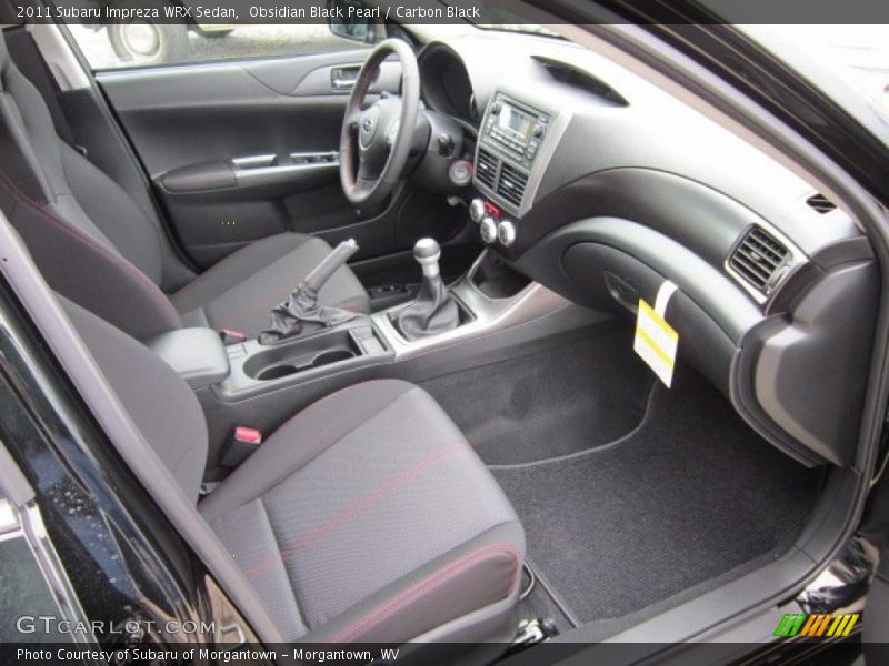  2011 Impreza WRX Sedan Carbon Black Interior