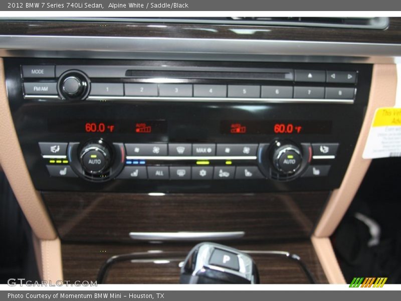 Controls of 2012 7 Series 740Li Sedan