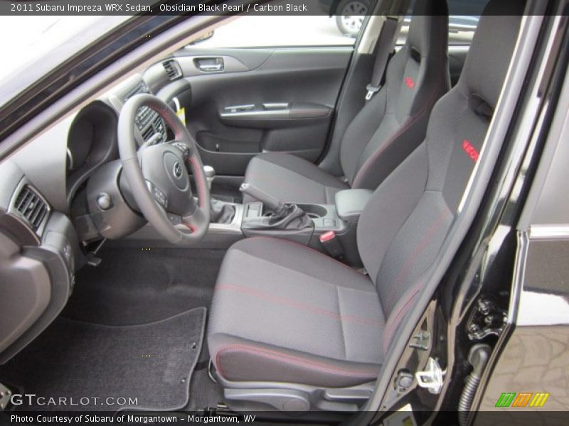  2011 Impreza WRX Sedan Carbon Black Interior