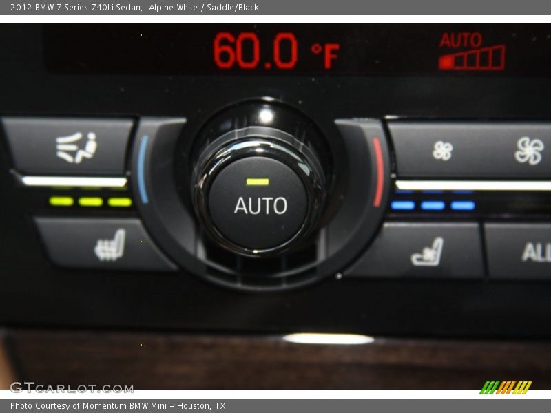 Controls of 2012 7 Series 740Li Sedan