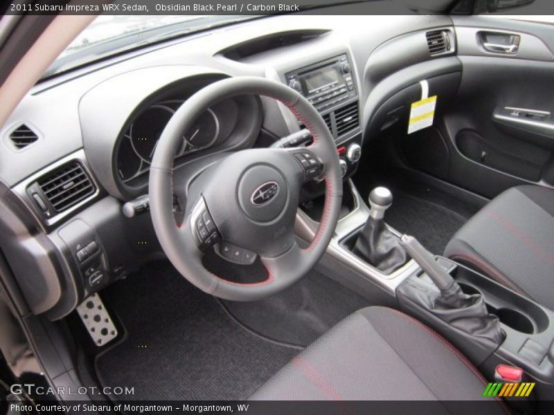  2011 Impreza WRX Sedan Carbon Black Interior