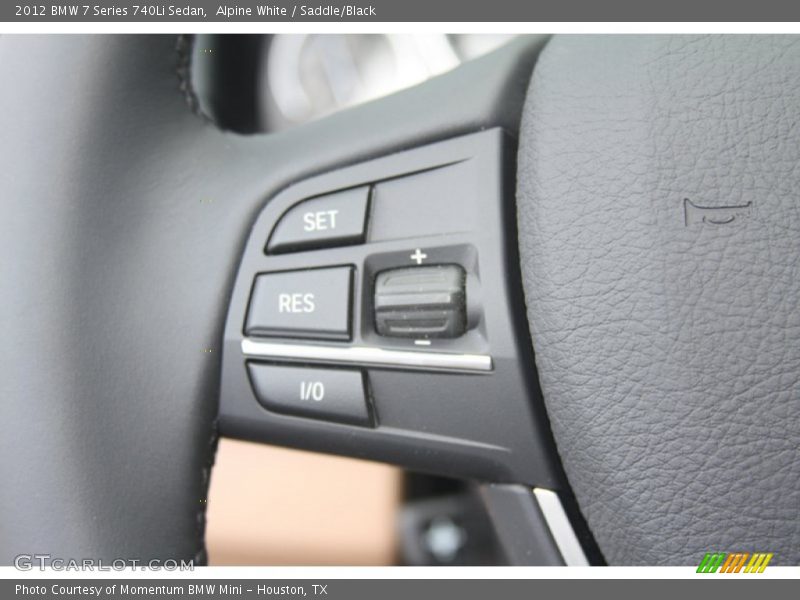 Controls of 2012 7 Series 740Li Sedan