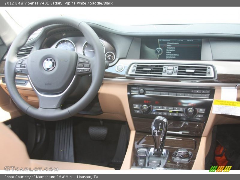Dashboard of 2012 7 Series 740Li Sedan