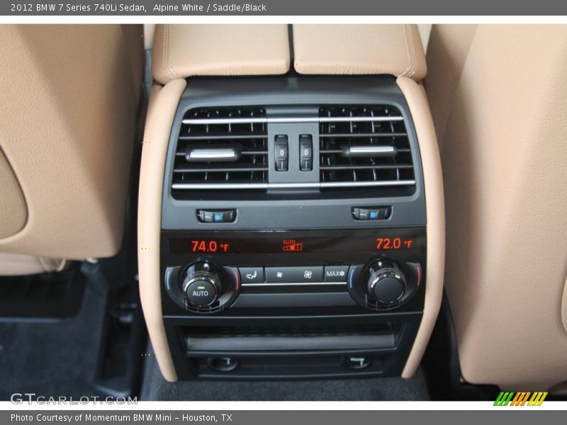 Controls of 2012 7 Series 740Li Sedan