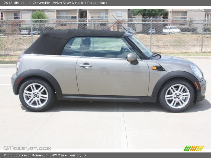 Velvet Silver Metallic / Carbon Black 2012 Mini Cooper Convertible