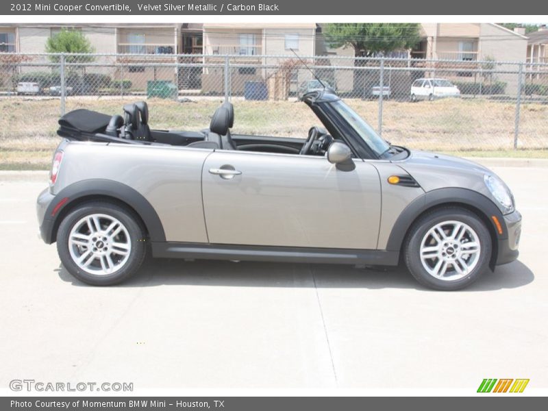 Velvet Silver Metallic / Carbon Black 2012 Mini Cooper Convertible