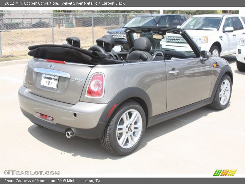 Velvet Silver Metallic / Carbon Black 2012 Mini Cooper Convertible