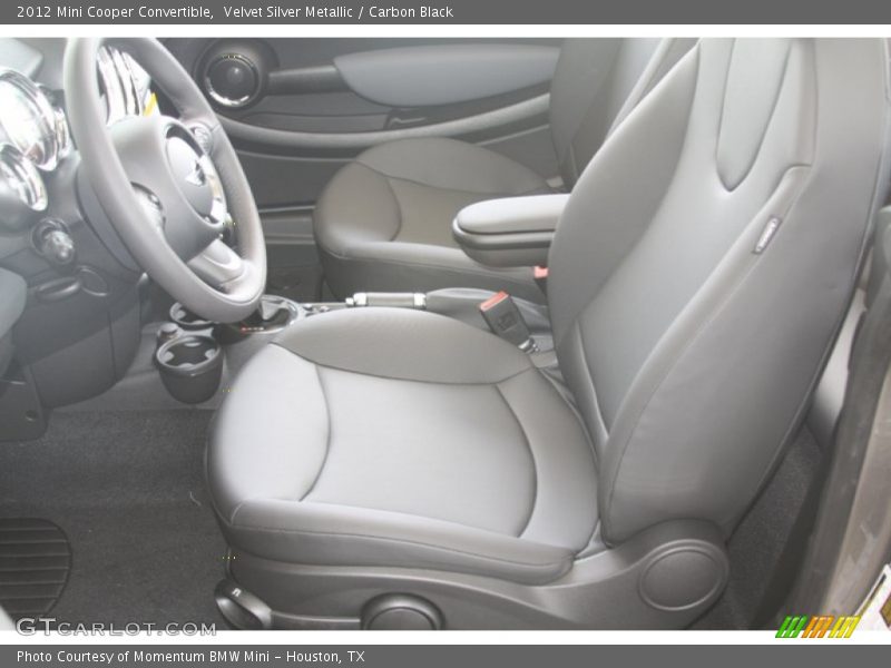 Velvet Silver Metallic / Carbon Black 2012 Mini Cooper Convertible