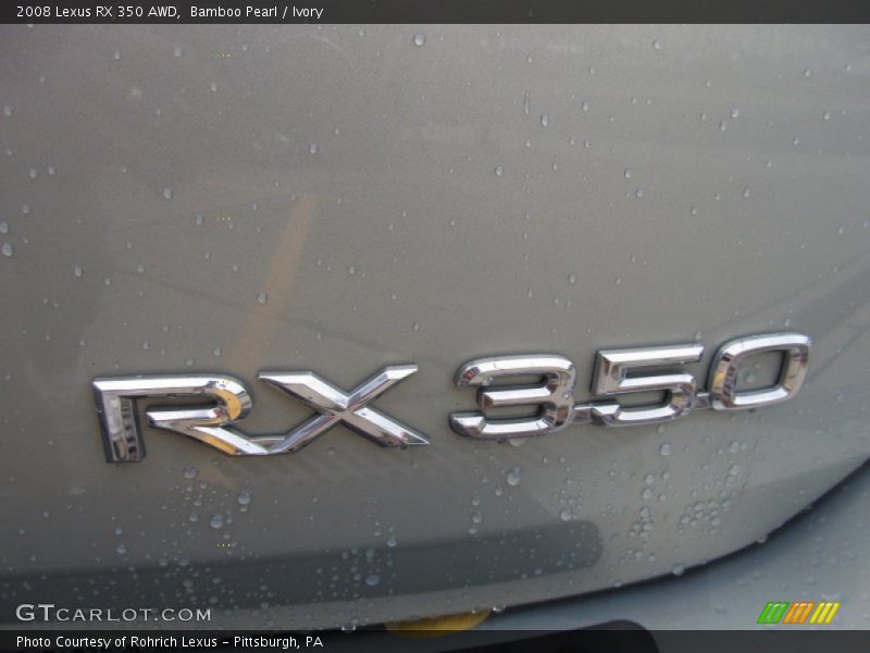Bamboo Pearl / Ivory 2008 Lexus RX 350 AWD