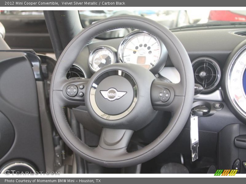 Velvet Silver Metallic / Carbon Black 2012 Mini Cooper Convertible