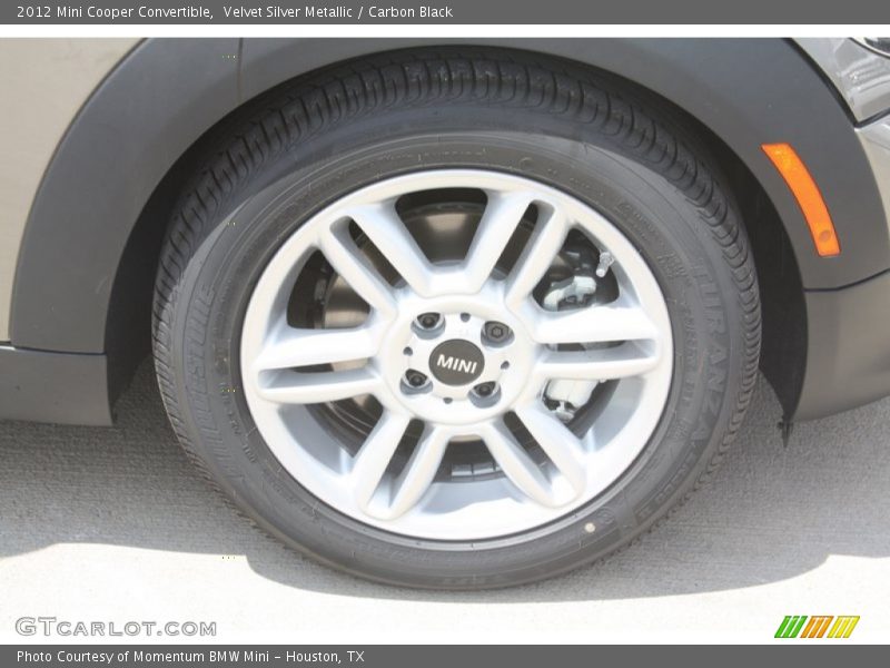 Velvet Silver Metallic / Carbon Black 2012 Mini Cooper Convertible