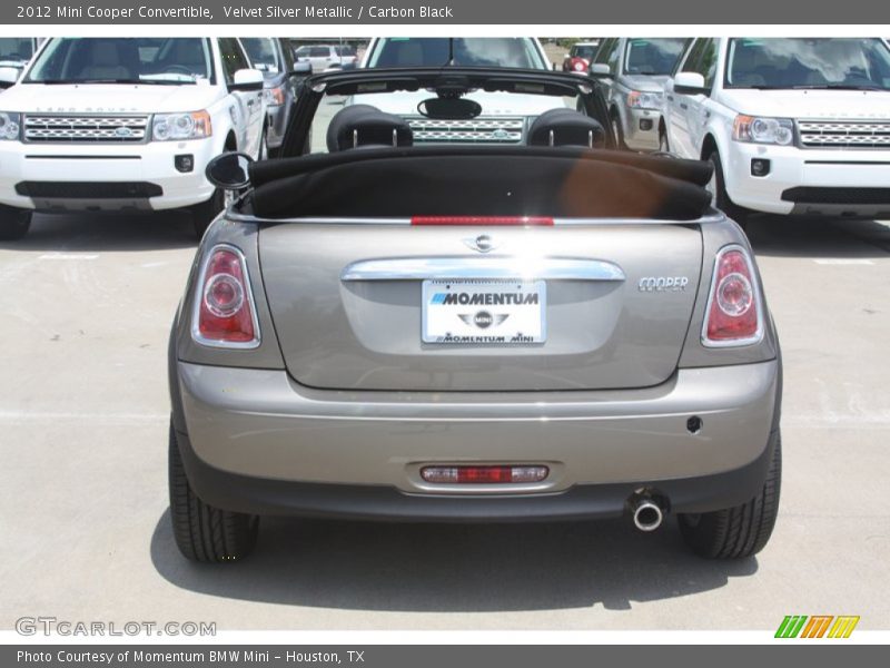 Velvet Silver Metallic / Carbon Black 2012 Mini Cooper Convertible