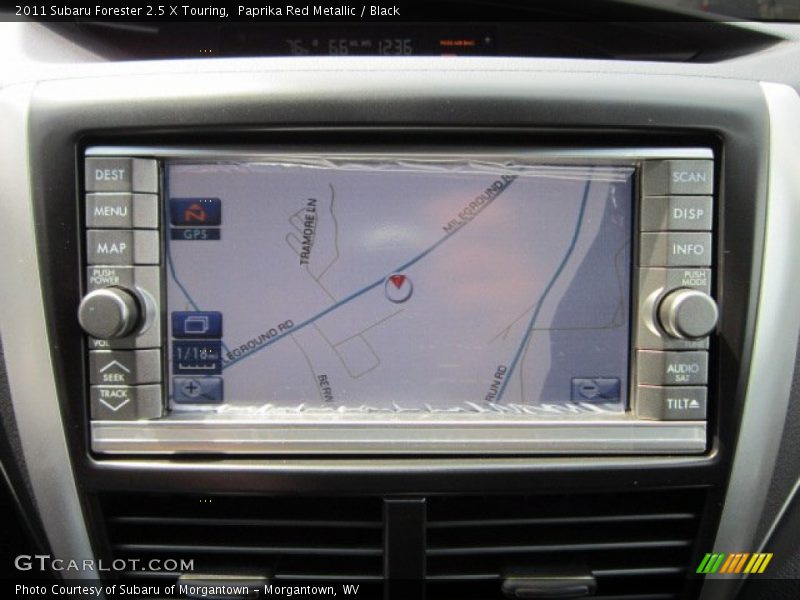Navigation of 2011 Forester 2.5 X Touring