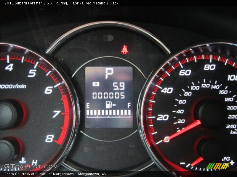 Paprika Red Metallic / Black 2011 Subaru Forester 2.5 X Touring