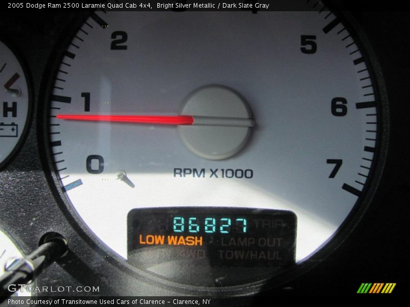 Bright Silver Metallic / Dark Slate Gray 2005 Dodge Ram 2500 Laramie Quad Cab 4x4