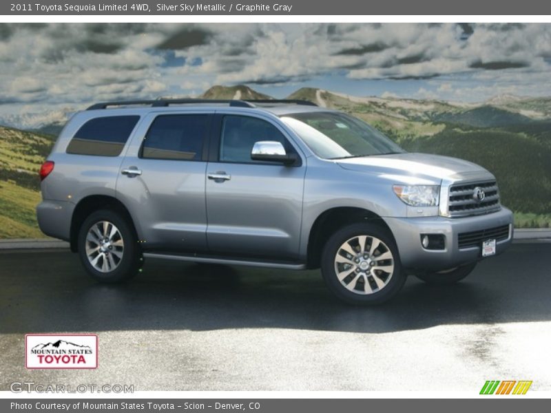 Silver Sky Metallic / Graphite Gray 2011 Toyota Sequoia Limited 4WD