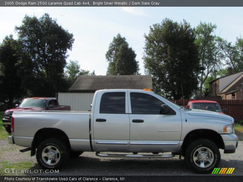 Bright Silver Metallic / Dark Slate Gray 2005 Dodge Ram 2500 Laramie Quad Cab 4x4