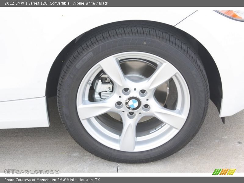 Alpine White / Black 2012 BMW 1 Series 128i Convertible