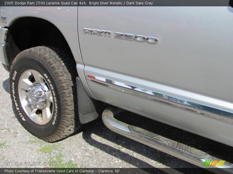 Bright Silver Metallic / Dark Slate Gray 2005 Dodge Ram 2500 Laramie Quad Cab 4x4