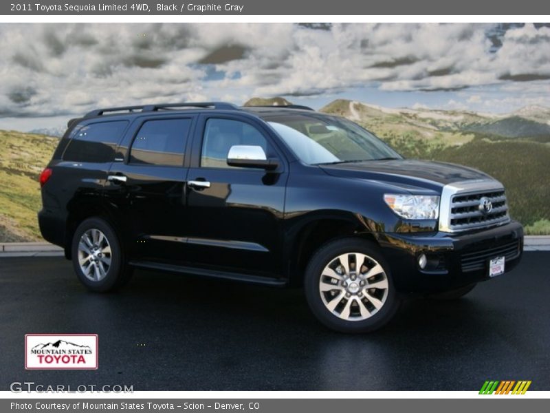 Black / Graphite Gray 2011 Toyota Sequoia Limited 4WD