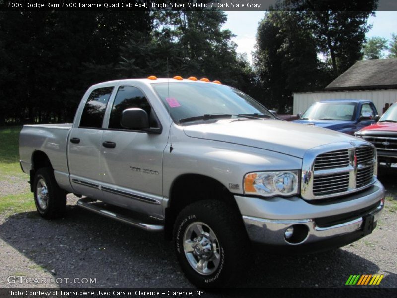 Bright Silver Metallic / Dark Slate Gray 2005 Dodge Ram 2500 Laramie Quad Cab 4x4