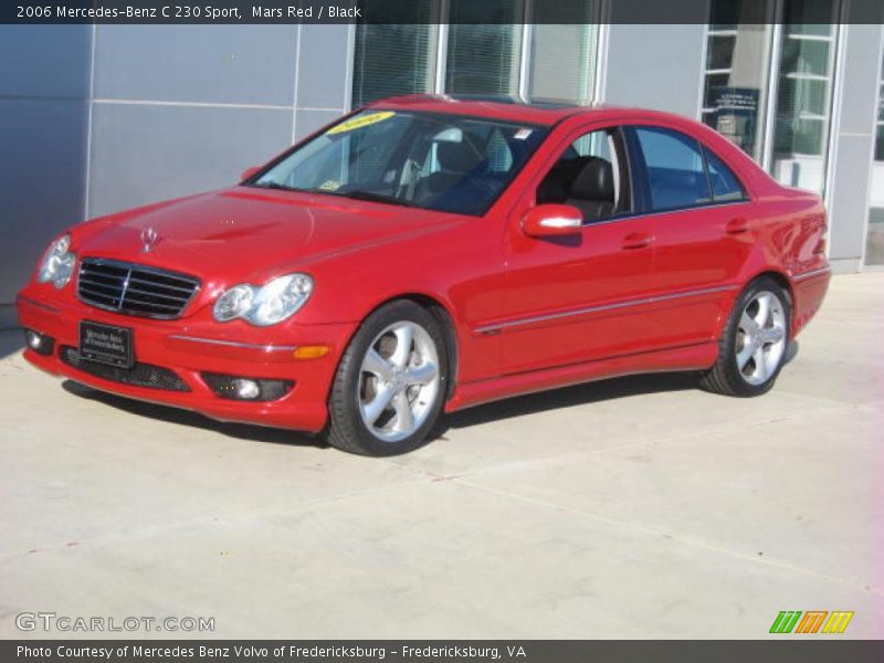 Mars Red / Black 2006 Mercedes-Benz C 230 Sport