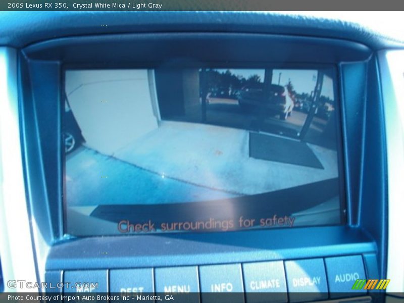 Crystal White Mica / Light Gray 2009 Lexus RX 350