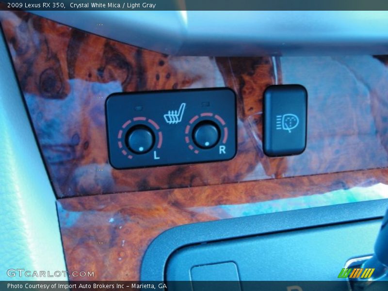 Crystal White Mica / Light Gray 2009 Lexus RX 350