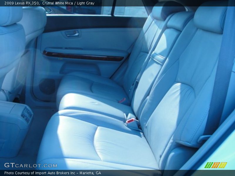 Crystal White Mica / Light Gray 2009 Lexus RX 350