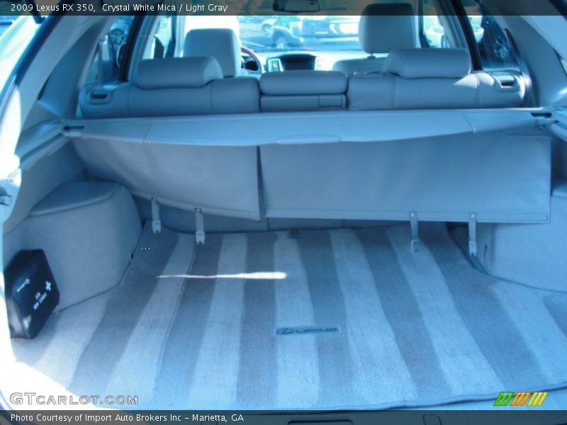 Crystal White Mica / Light Gray 2009 Lexus RX 350
