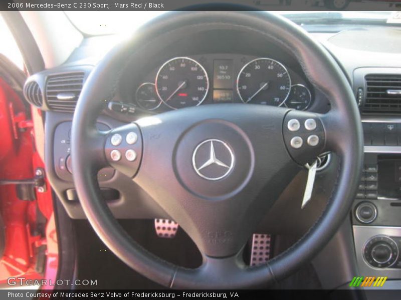 Mars Red / Black 2006 Mercedes-Benz C 230 Sport